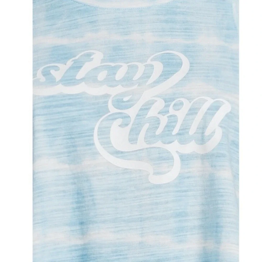 Secret Treasures Womens Sleep Tank Top Small 4-6 New with Tags Stay Chill Blue